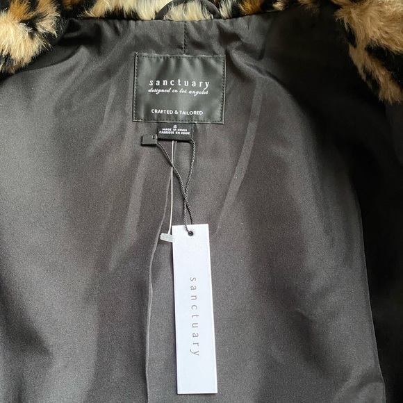 Sanctuary Leopard Faux Fur Jacket - Picture 5 of 5